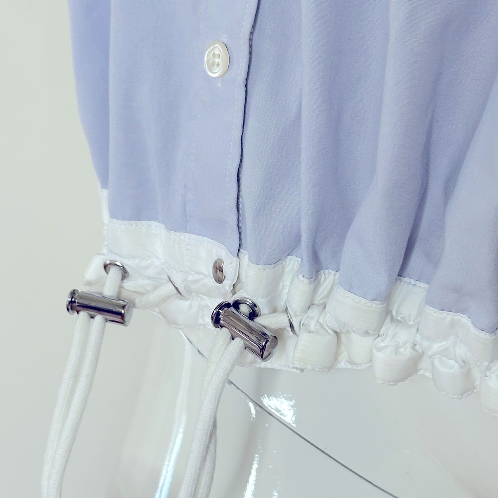 Sacai Luck Trapeze Blouse Toggle Detail - Picture 6 of 14